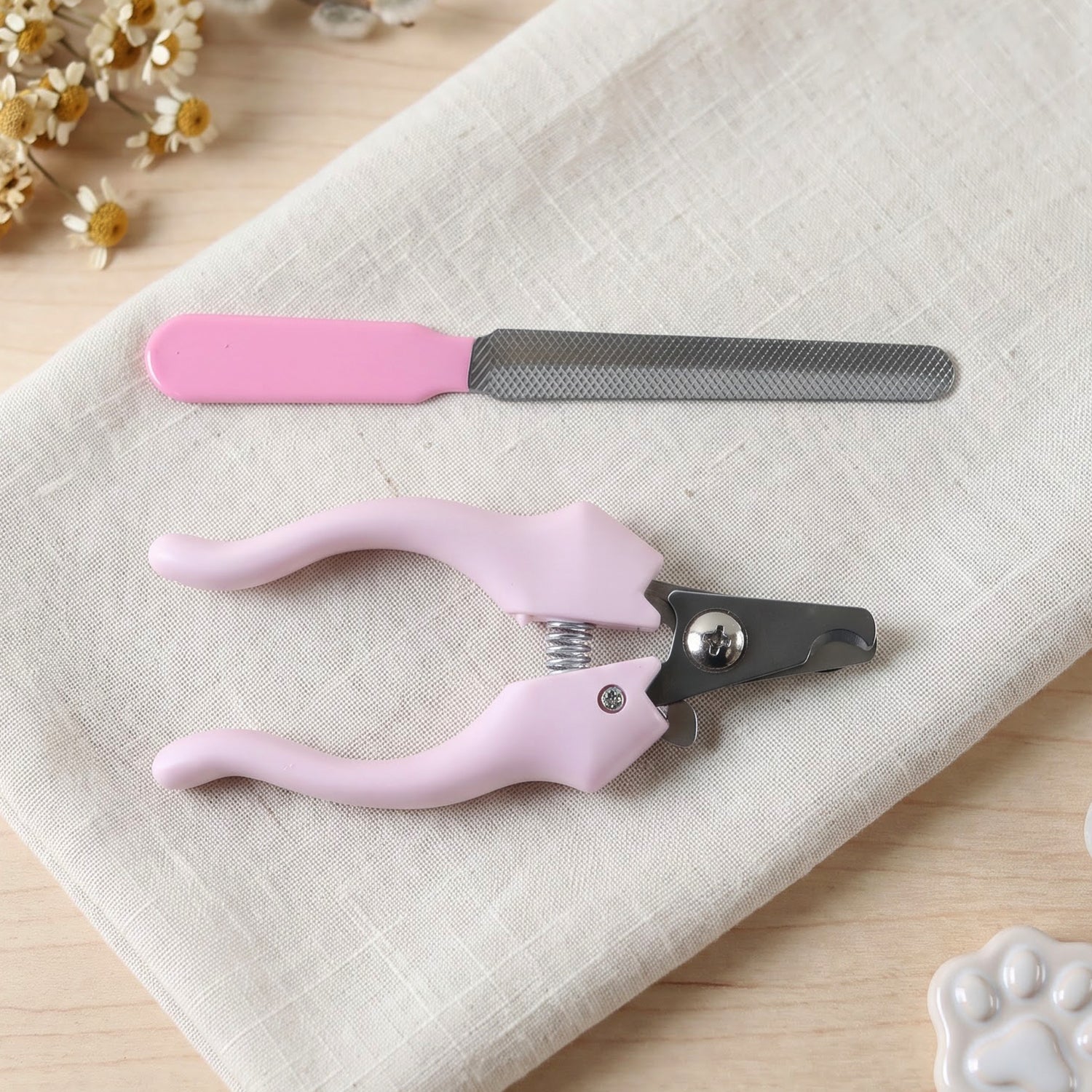 Pet Nail Clipper And Filer Home Grooming Set For Dogs Cats And Small Pets (2 Pc)