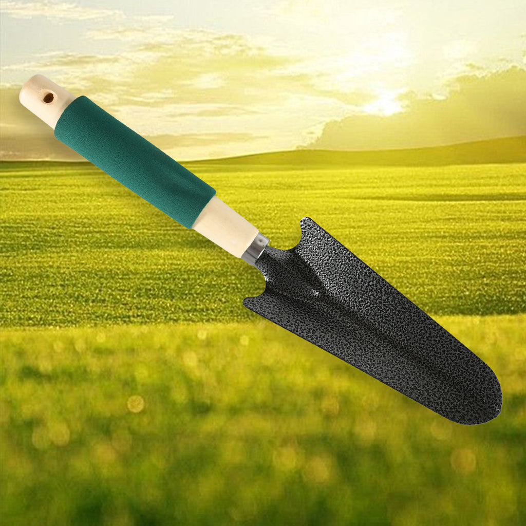7593 Gardening Tools - Hand Cultivator Trowel Heavy Duty With Ergonomic Wooden Handle For Transplanting And Digging (3 Pcs Set)