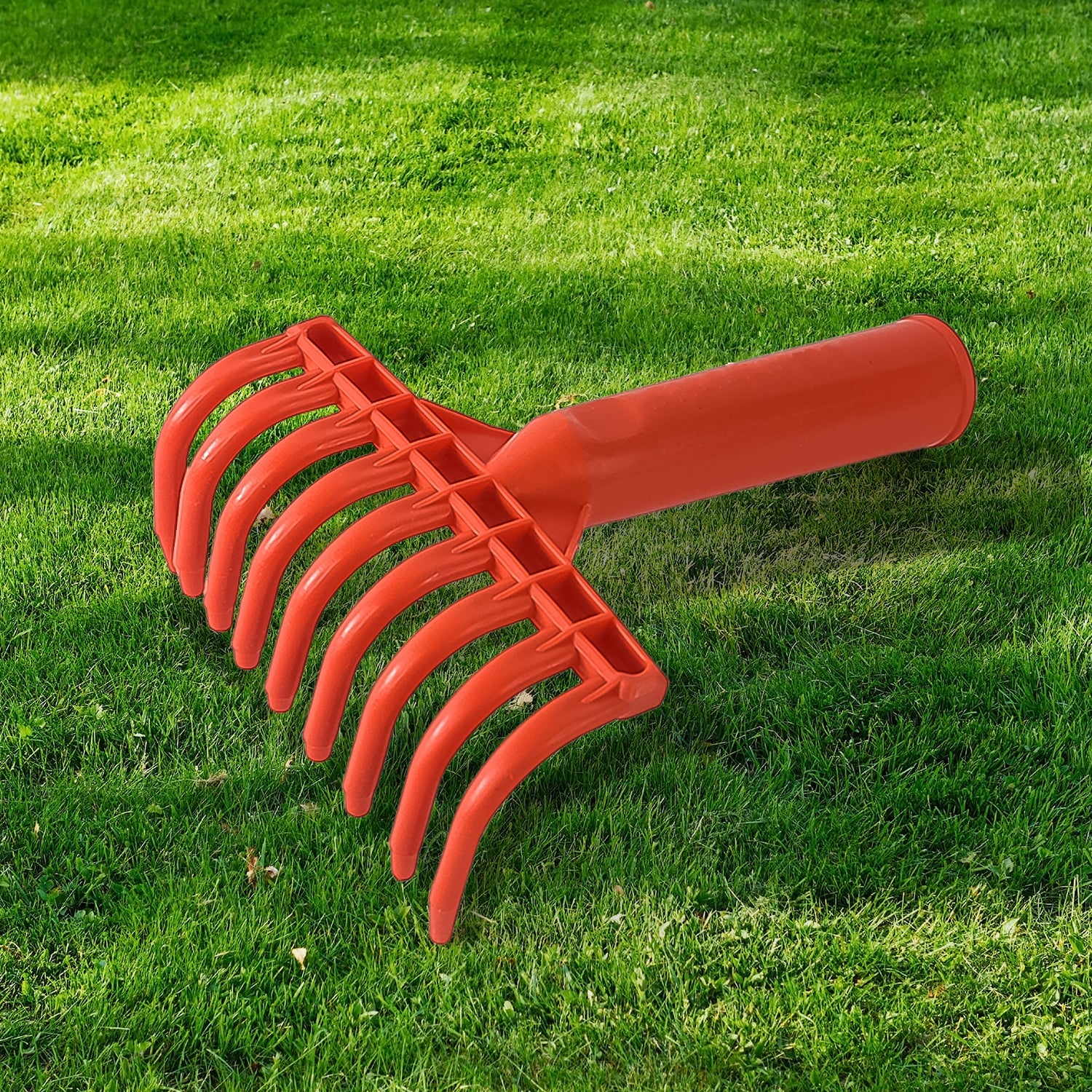 Heavy Duty Plastic Garden Hand Rake  9-tooth Cultivator Tool (1 Pc)